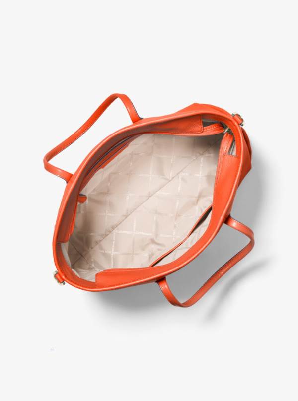 Damske Prenosná Taška Michael Kors Beck Medium Pebbled Leather Oranžové - Kabelky Michael Kors Nejlevnejsi | ENYFP-0491